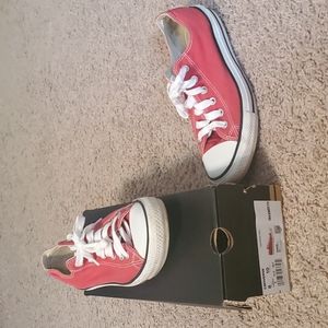 Red Converse Shoes, Men's size 8